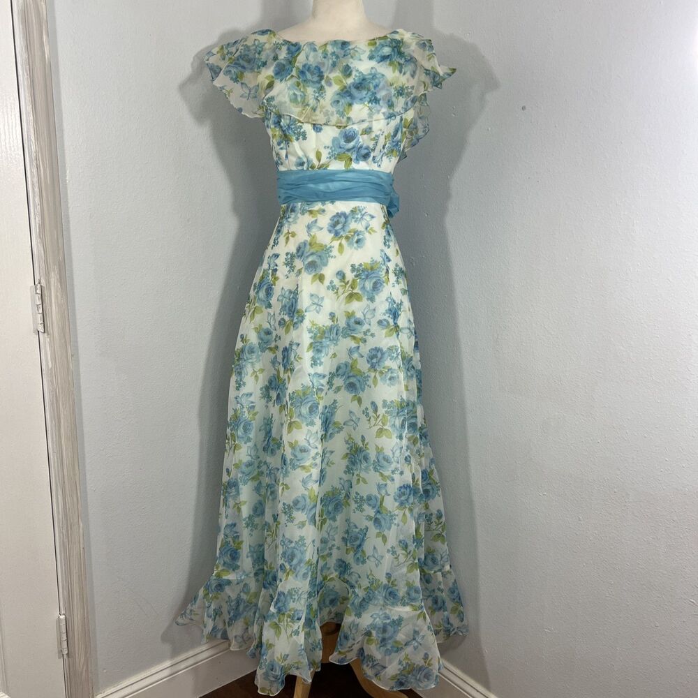 Sylvia Ann Dress Women 8 Ruffle Regencycore Fairy Tale Princes ASO Alexis Bledel